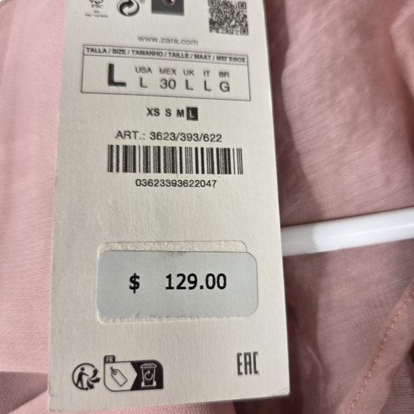 ZARA Chic & Timeless Pink Blazer Size L - Picture 10 of 10